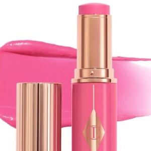 NEW✅ Charlotte Tilbury Unreal Lip + Cheek Glow Blush Stick With Hyaluronic Acid